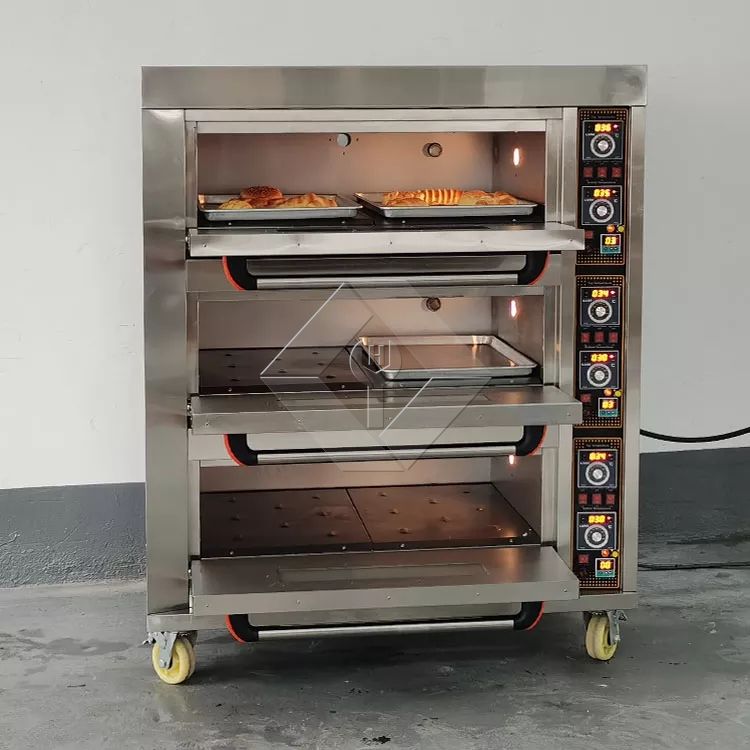 Horno de panadería comercial de 4 pisos y 16 bandejas Horno de panadería comercial de 4 pisos y 16 bandejas