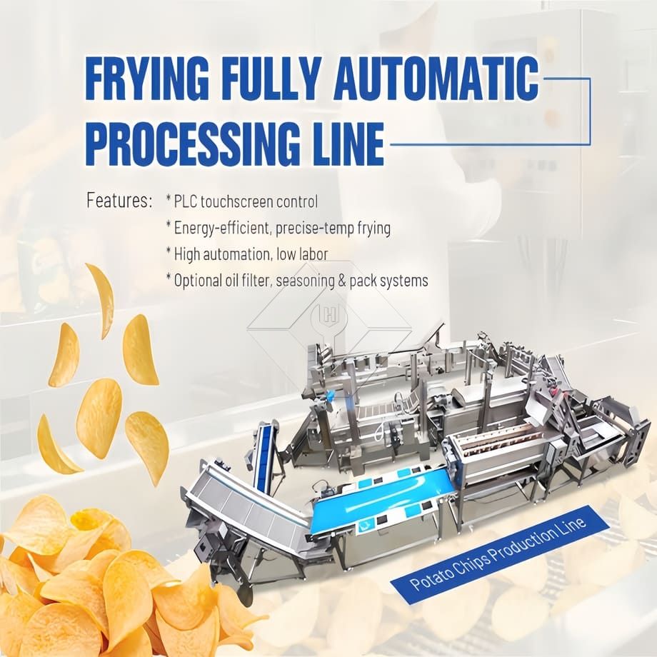 Máquina automática para hacer patatas fritas a gran escala, línea de producción de patatas fritas a precio de pavo