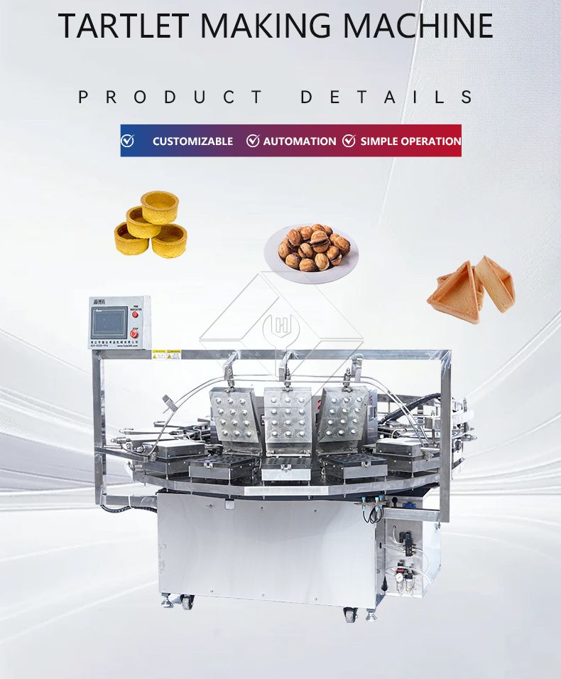 Equipo automático de producción de galletas y cáscaras de tarta