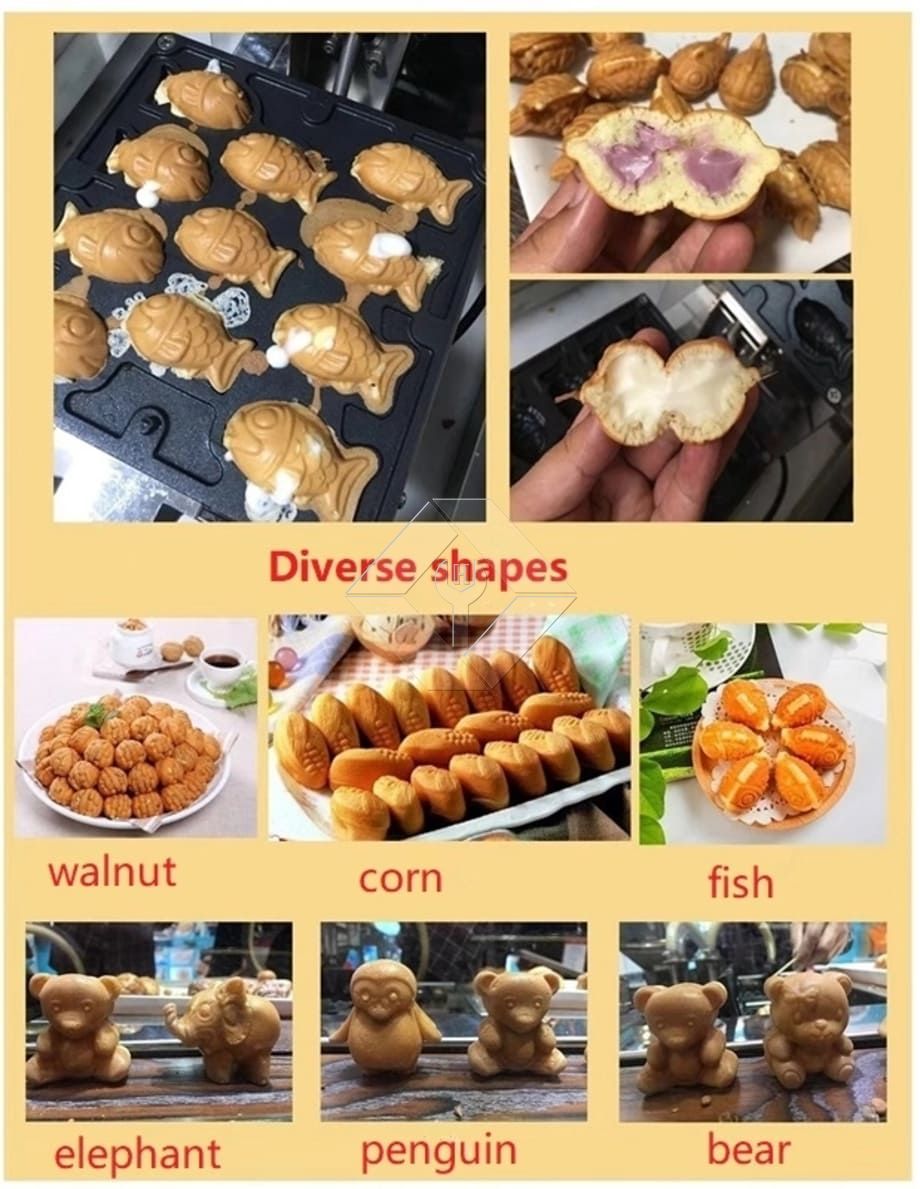Máquina de pastel Taiyaki completamente automática Máquina de pastel Taiyaki completamente automática