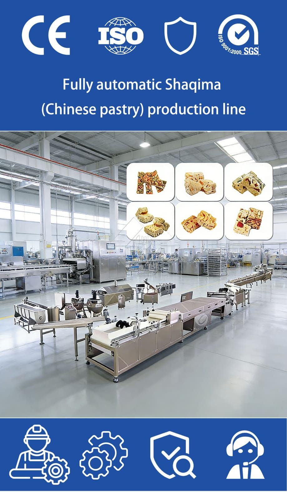 Máquina para hacer dulces blandos como Sachima/línea de producción de golosinas de caramelo/para fábrica china de snacks