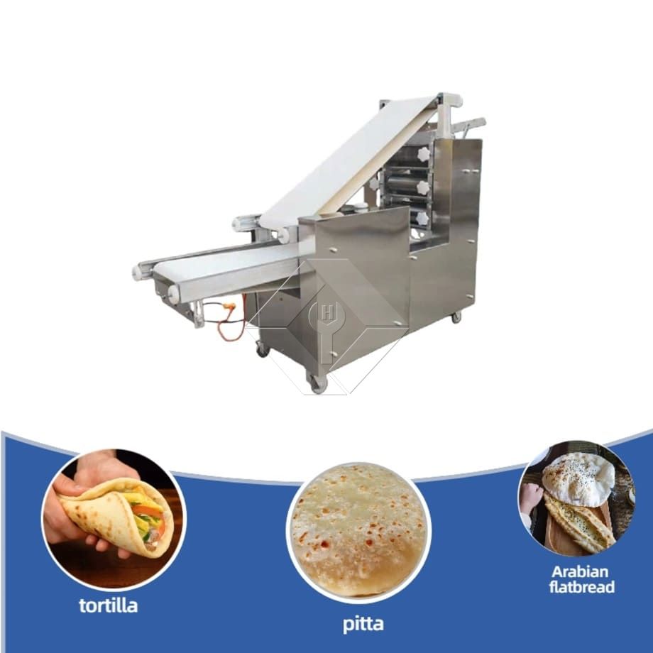 Máquina comercial para hacer pan de pita árabe