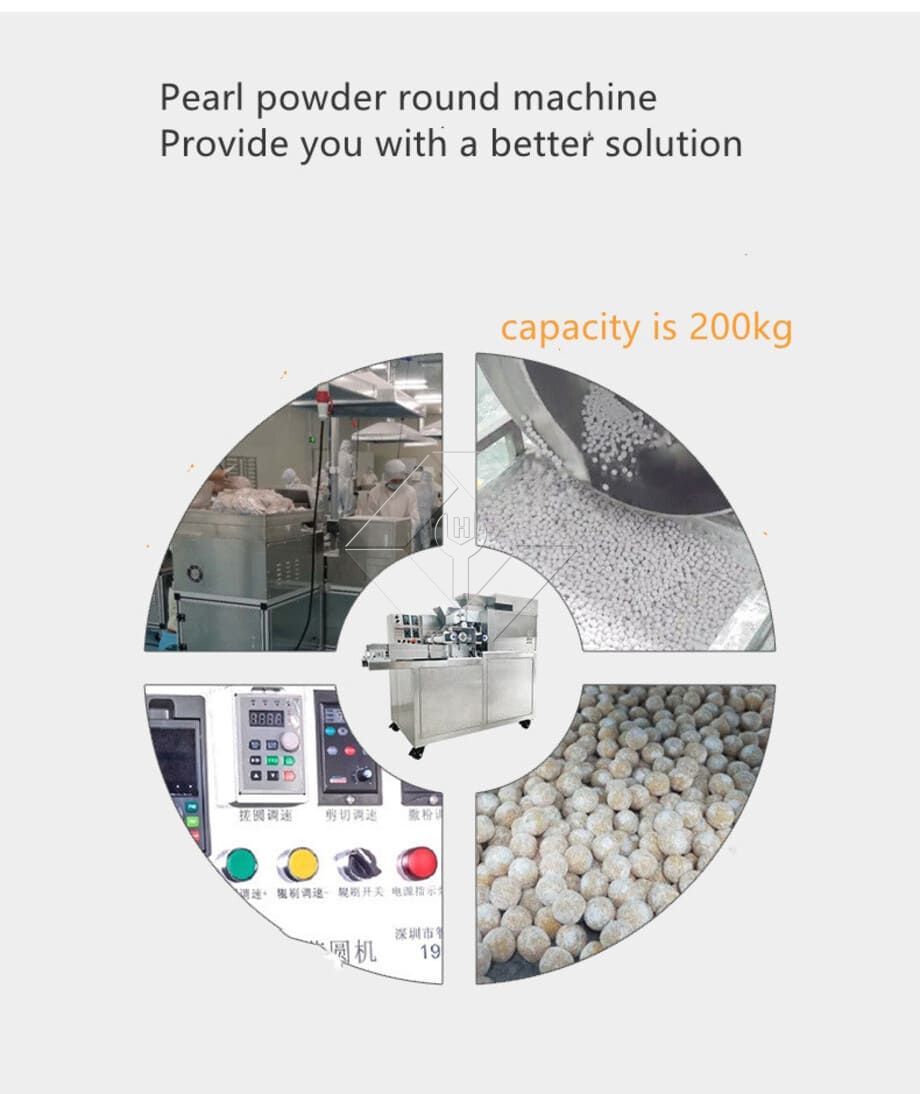 Máquina comercial completamente automática para hacer perlas de tapioca, almidón de tapioca, sagú
