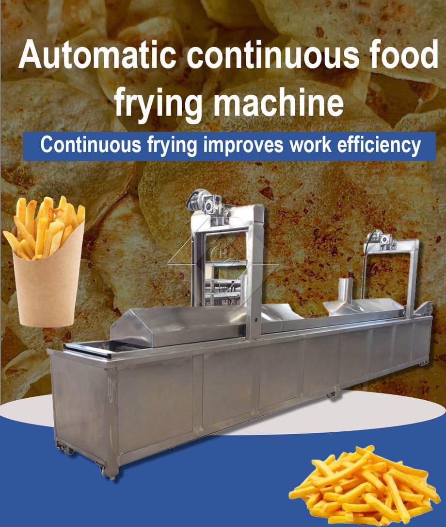 Freidora eléctrica de pollo, freidora de pollo, freidora automática continua, freidora de hamburguesas con transportador