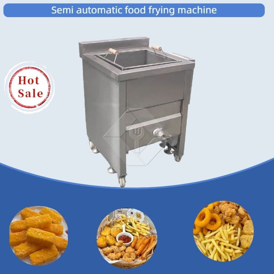 Máquina profesional para freír aperitivos, tipo lote, Manual, freidora de patatas fritas, alta calidad