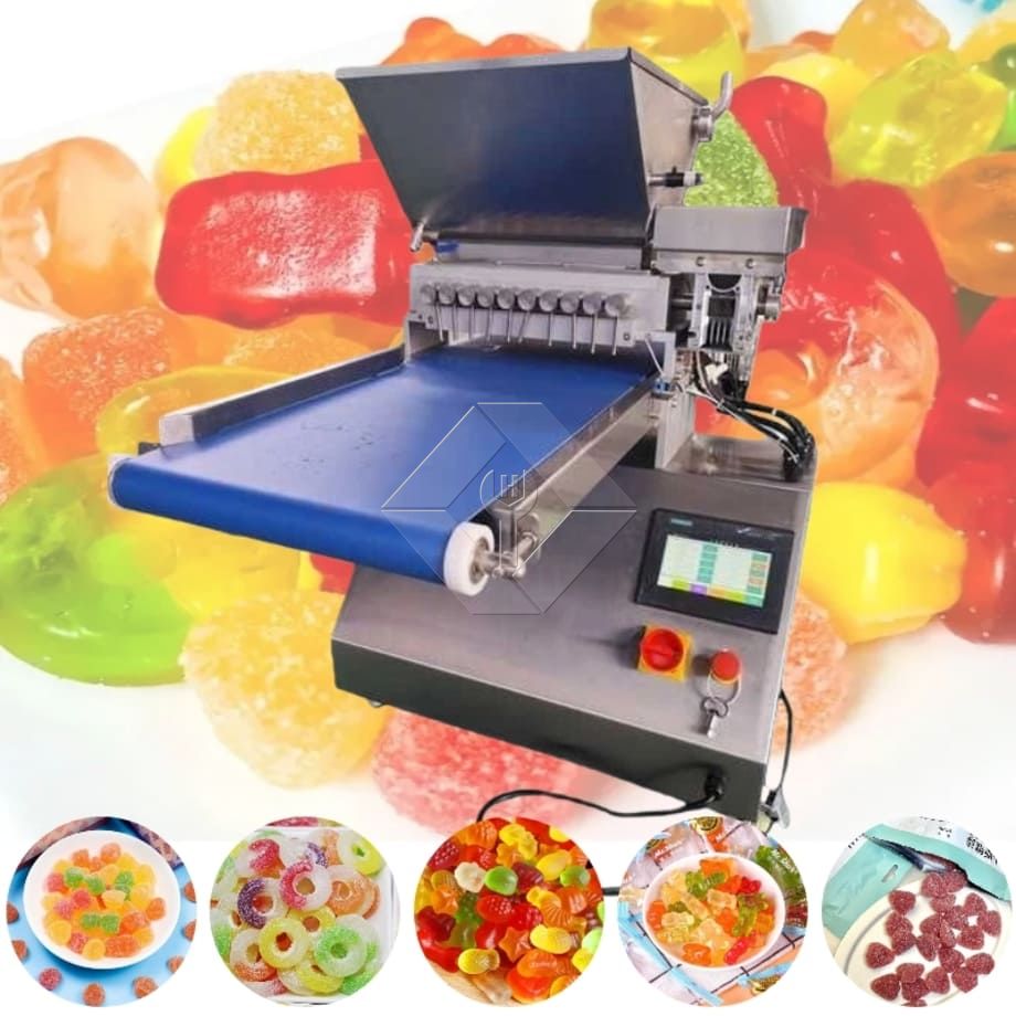 Oso gelatina caramelo Chocolate escritorio automático Mini escritorio vitamina gomita depositante producción forma hacer máquina