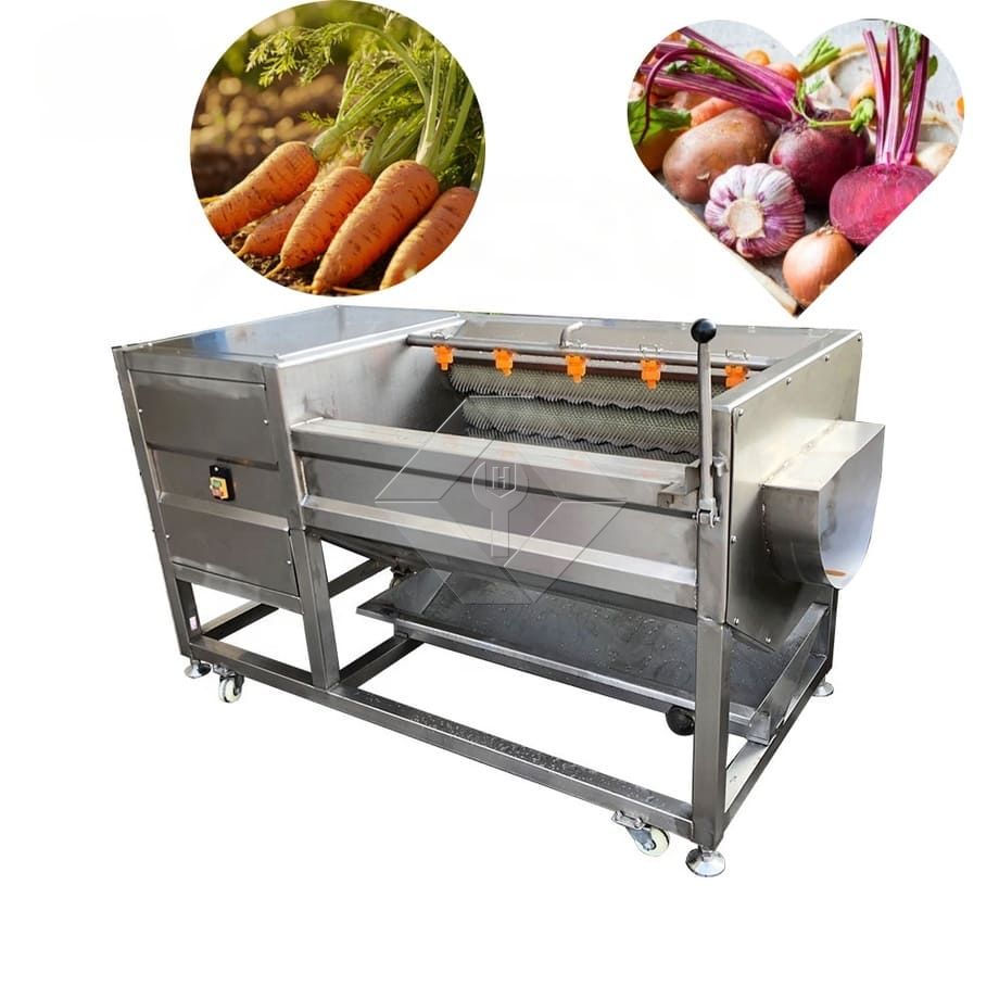 Limpiador de lavadora de rodillos de fruta, patata y jengibre