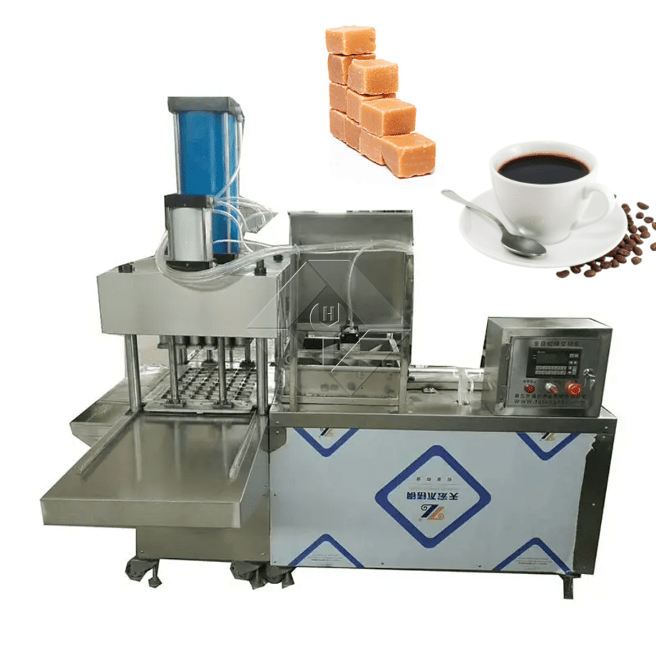 Máquina para hacer pasteles de arroz de acero inoxidable, maquinaria formadora de cubos de azúcar, máquina para hacer prensa de azúcar en cubos marrones
