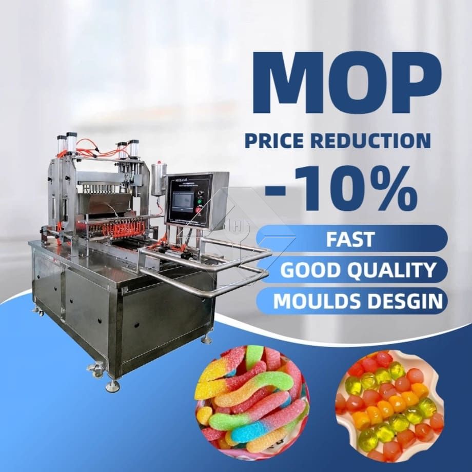 Máquina para fabricar dulces de goma pequeños Máquinas para ositos de goma de gelatina Máquina para producir dulces de goma pequeños