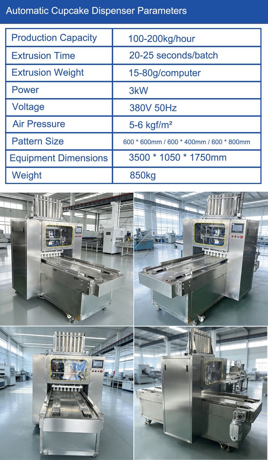Línea de producción automática de muffins precio de fábrica Mini máquina para hacer pasteles industriales para poner papeles para cupcakes