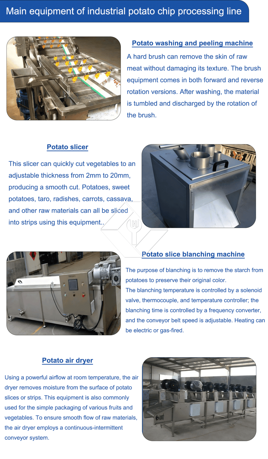 Máquina automática para hacer patatas fritas a gran escala, línea de producción de patatas fritas a precio de Turquía