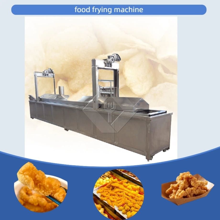 Freidora eléctrica de pollo, freidora de pollo, freidora automática continua, freidora de hamburguesas con transportador