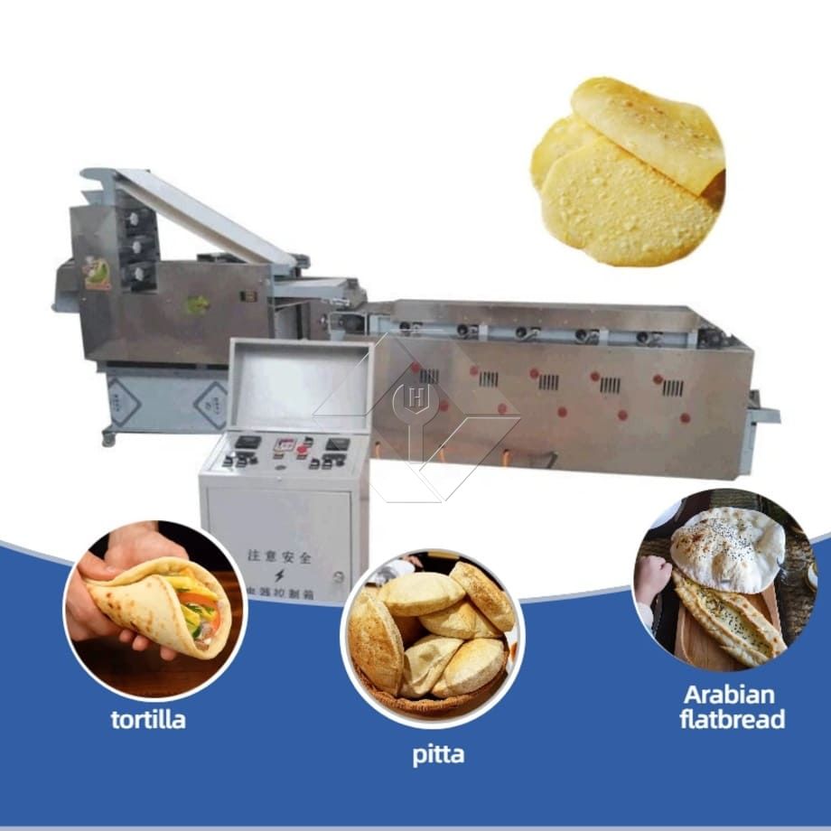 Máquina comercial para hacer pan de pita árabe