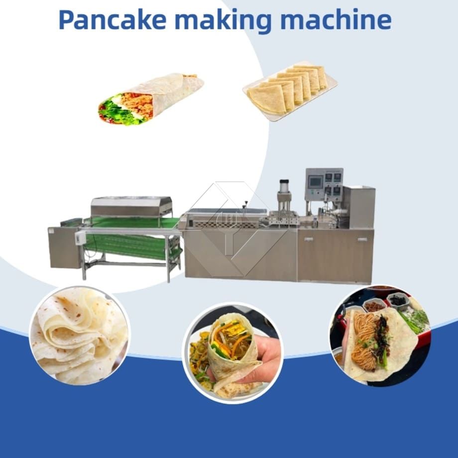 Máquina automática para hacer pan de pita, Chapati, pan plano, panqueque, Roti, tortilla, pato asado, panqueque, Lavash