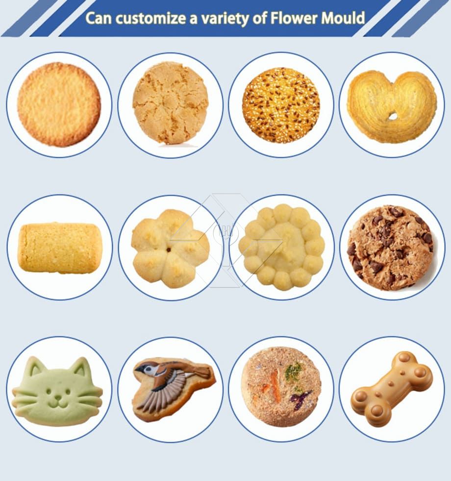 Máquina automática para hacer galletas, Mini máquina eléctrica pequeña para hacer galletas duras y suaves, máquina para hacer pasteles de melocotón, precio de fábrica