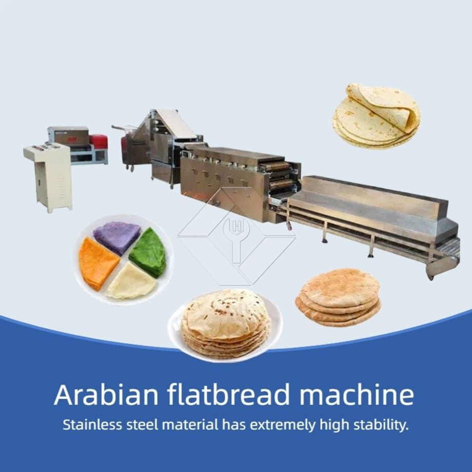 Máquina comercial para hacer pan de pita árabe