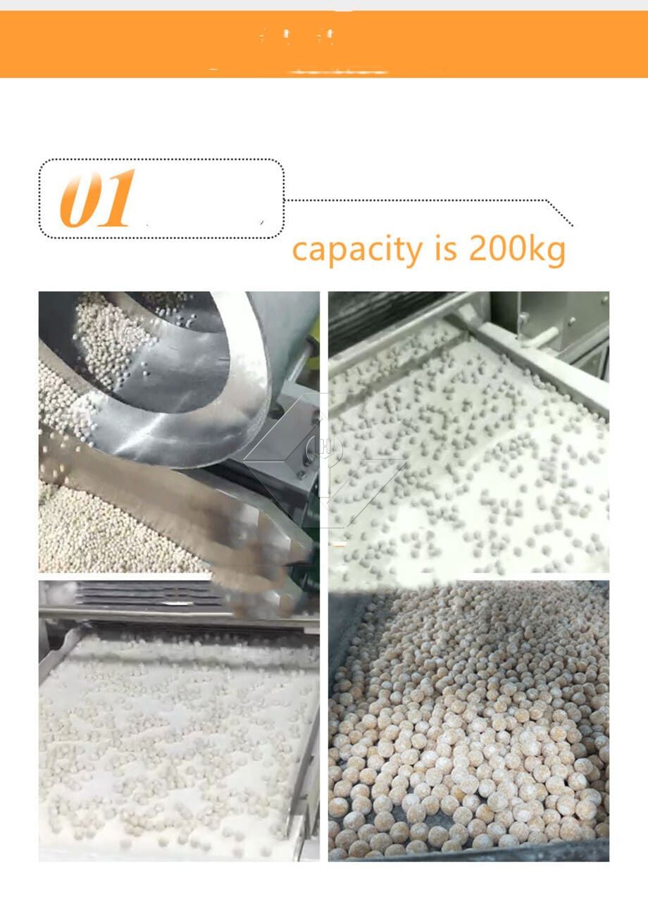 Máquina comercial completamente automática para hacer perlas de tapioca, almidón de tapioca, sagú