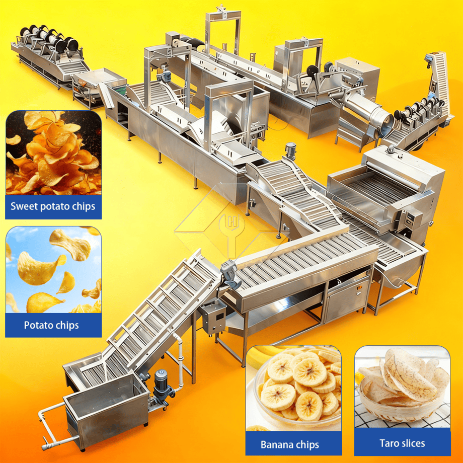 Máquina automática para hacer patatas fritas a gran escala, línea de producción de patatas fritas a precio de Turquía