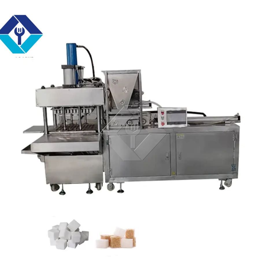 Máquina para hacer pasteles de arroz de acero inoxidable, maquinaria formadora de cubos de azúcar, máquina para hacer prensa de azúcar en cubos marrones