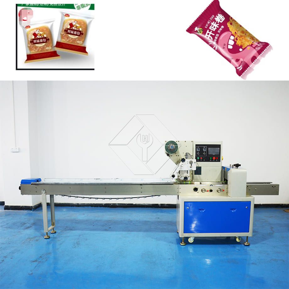 Almohada horizontal, varillas de incienso, embalaje de fideos, frutas congeladas, máquina envasadora de flujo de alimentos tipo sándwich