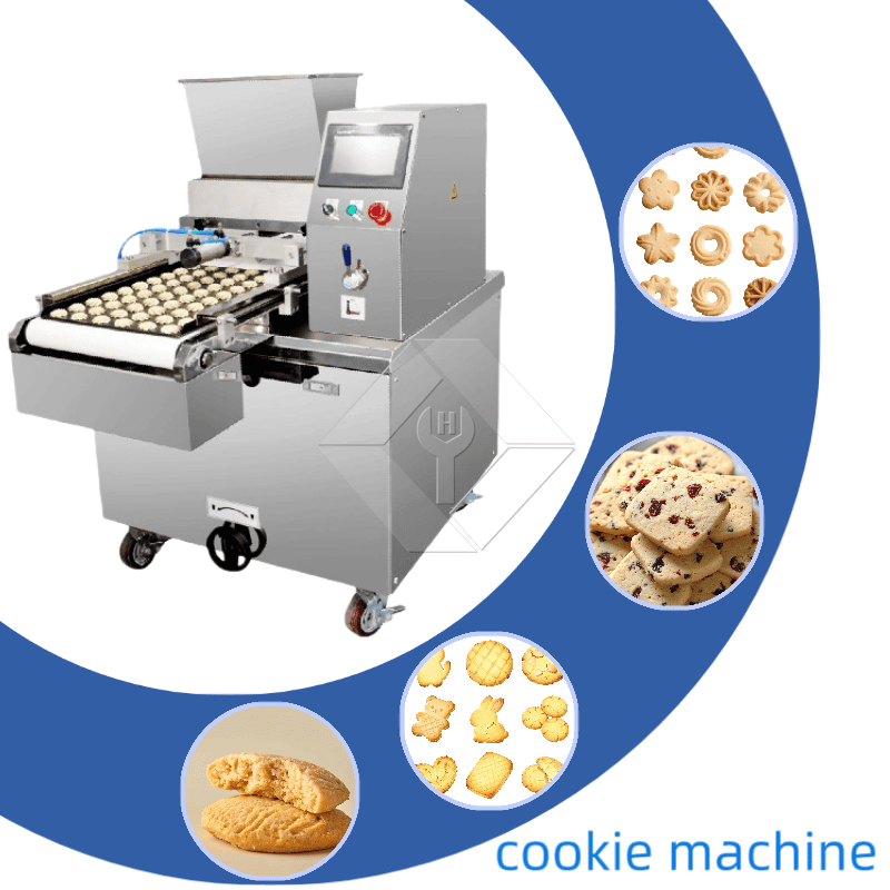 Máquina automática para fabricar galletas con formas y troqueles intercambiables para producción de galletas personalizadas y uso industrial de alto rendimiento