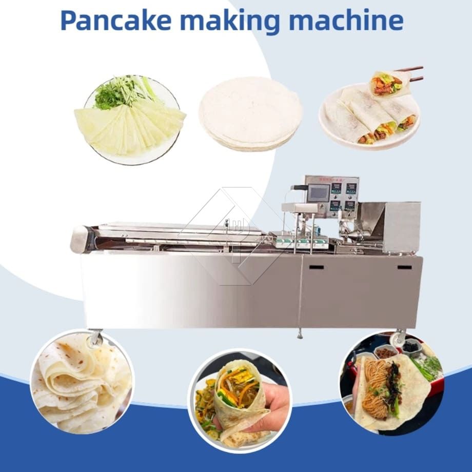Máquina automática para hacer pan de pita, Chapati, pan plano, panqueque, Roti, tortilla, pato asado, panqueque, Lavash