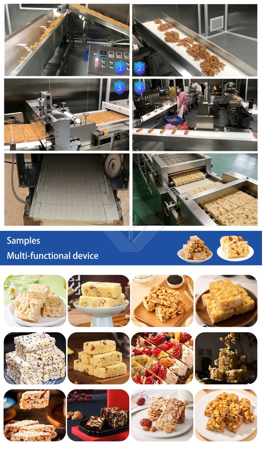 Máquina para hacer dulces blandos como Sachima/línea de producción de golosinas de caramelo/para fábrica china de snacks