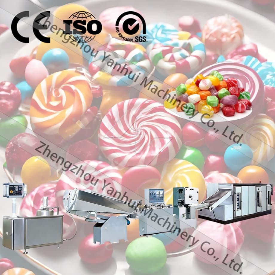 Línea de producción de confitería de piruleta especial completamente automática/máquina para hacer dulces hara