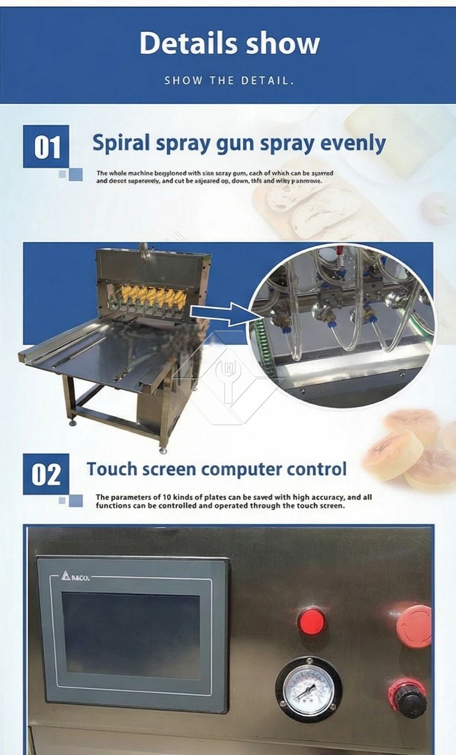 Máquina de pulverización de aceite