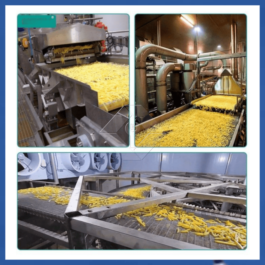 Precio de fábrica 100-1000kg Máquina automática para fabricar papas fritas congeladas Línea de producción para la venta