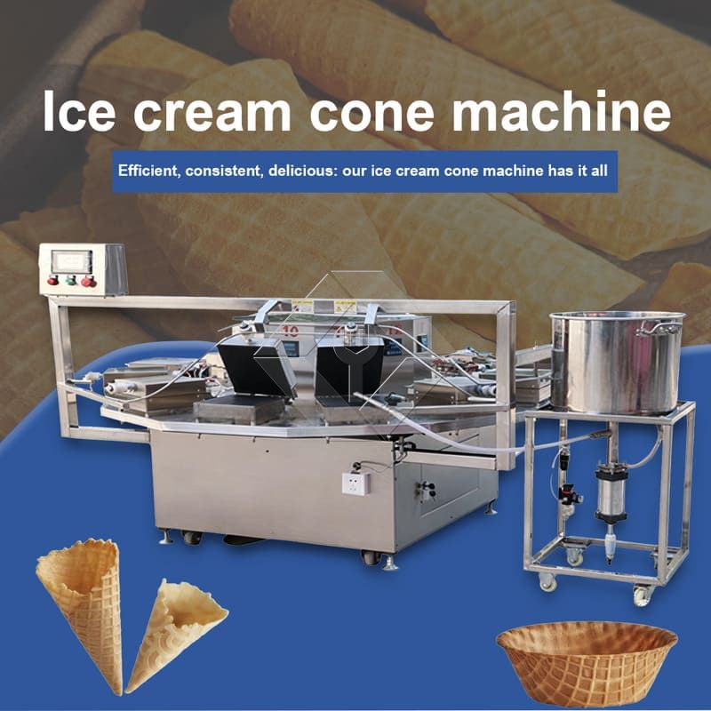 Cono de azúcar rodante giratorio para hornear helado Poke Cornet conos enrollados que hace la máquina