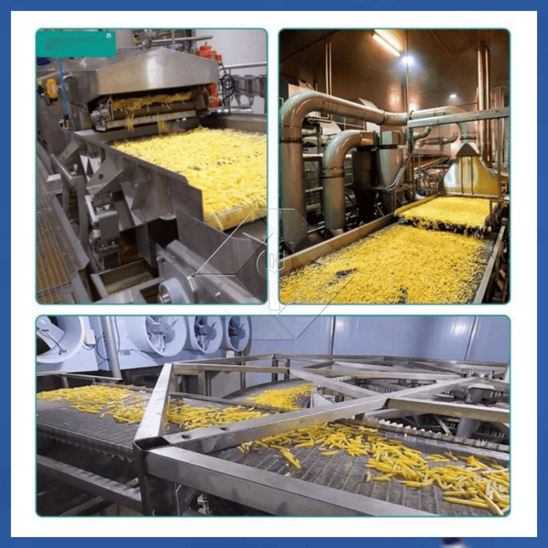 Precio de fábrica 100-1000kg Máquina automática para fabricar papas fritas congeladas Línea de producción para la venta