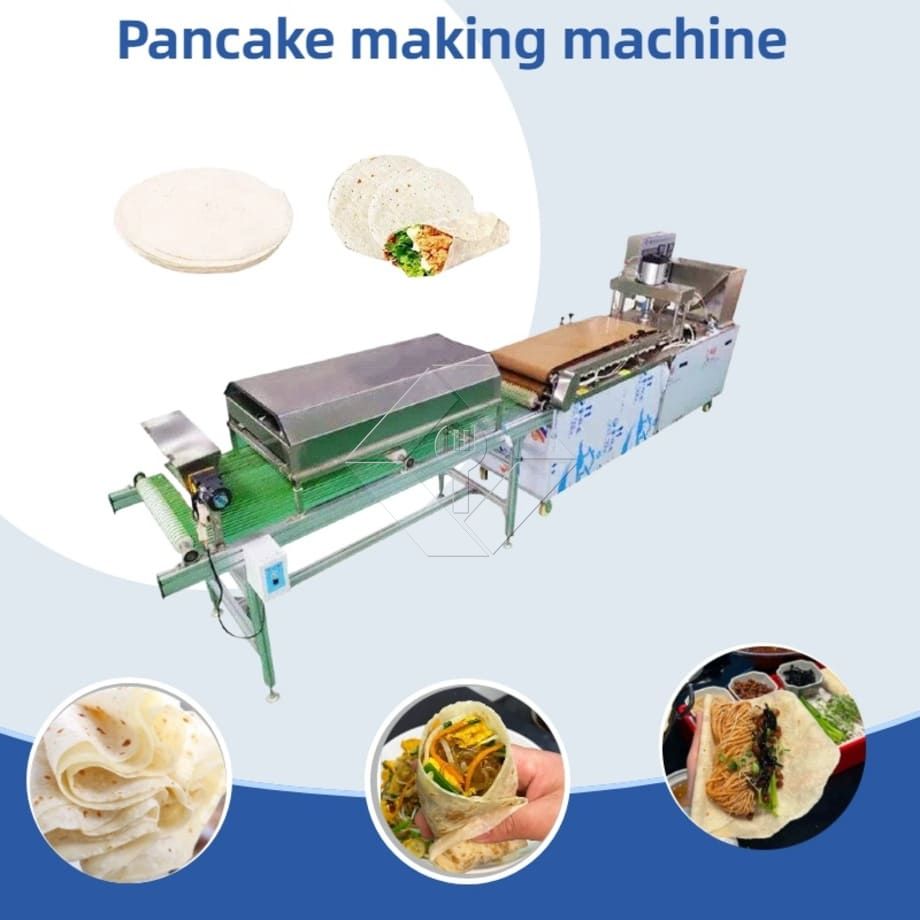 Máquina automática para hacer pan de pita, Chapati, pan plano, panqueque, Roti, tortilla, pato asado, panqueque, Lavash