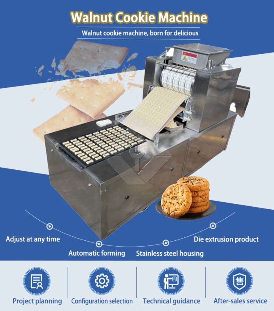 Máquina automática para hacer galletas, Mini máquina eléctrica pequeña para hacer galletas duras y suaves, máquina para hacer pasteles de melocotón, precio de fábrica