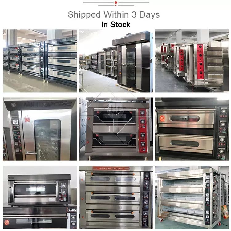 Venta caliente nuevo horno de gas de panadería para horno de doble piso y 4 bandejas