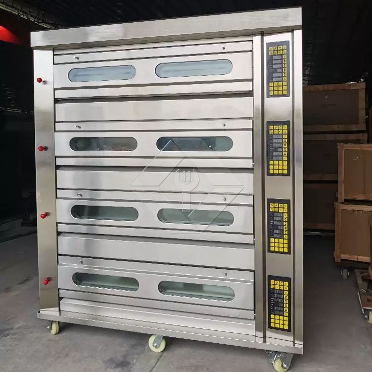 Venta caliente nuevo horno de gas de panadería para horno de doble piso y 4 bandejas
