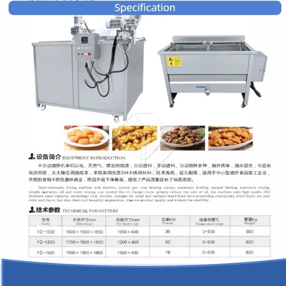 Máquina profesional para freír aperitivos, tipo lote, Manual, freidora de patatas fritas, alta calidad