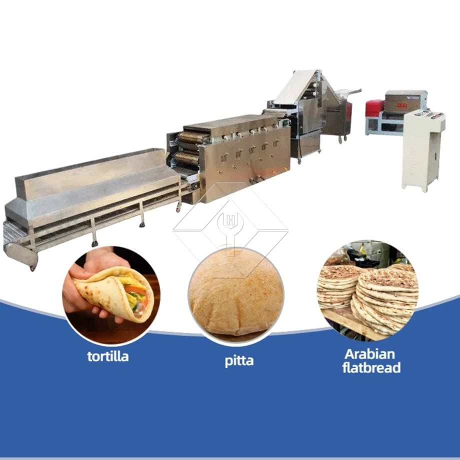 Máquina comercial para hacer pan de pita árabe
